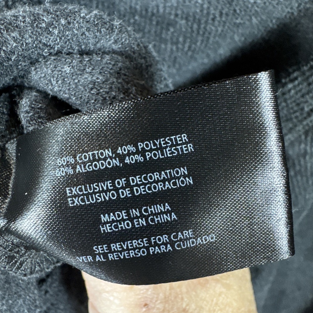 Banana Republic Men's Waffle Quarter Zip Pullover Dark Gray Small - Picture 5 of 7